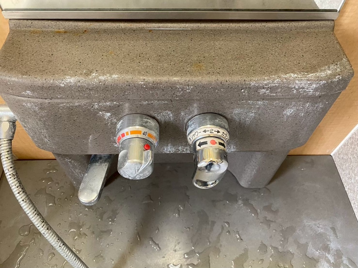 浴室水栓 清掃前